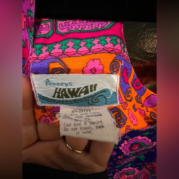 Vintage Made in Hawaii Tropical Maxi Dress 6 - Picture 11 of 11